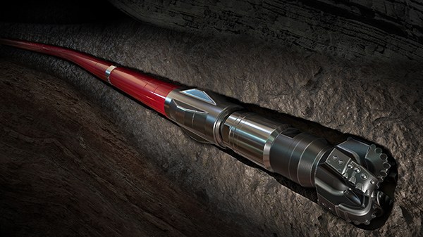 High-torque downhole drilling motor and bit making hole in the wellbore